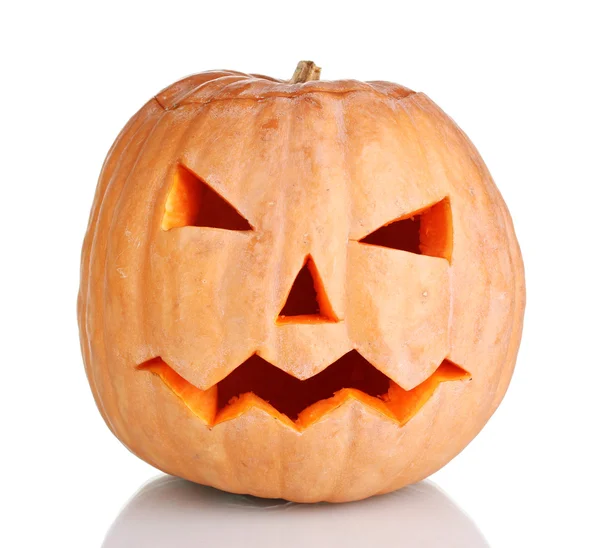 Halloween Pumpkin isolated on white Royalty Free Stock Images