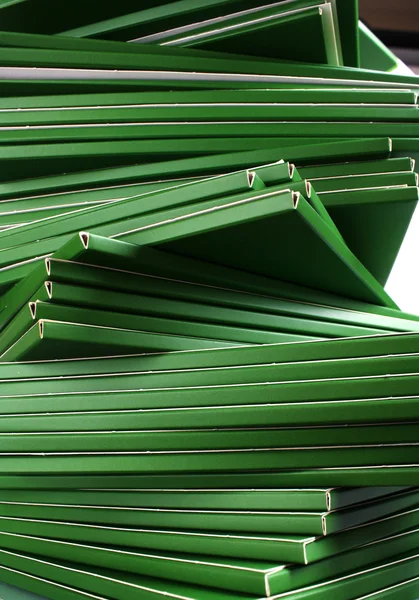Wiele zbliżenie zielony folderów — Zdjęcie stockowe