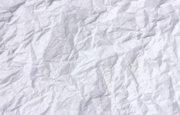 Primer plano de papel arrugado blanco — Foto de Stock