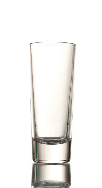 Пустой бокал, изолированный на белом — стоковое фото