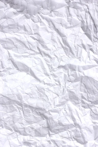 Primer plano de papel arrugado blanco — Foto de Stock