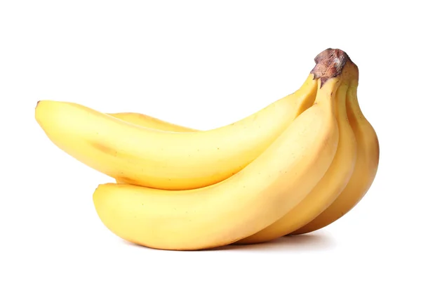 Ένα μάτσο μπανάνες απομονωμένες σε λευκό χρώμα — Φωτογραφία Αρχείου