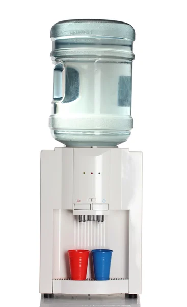 Raffreddatore d'acqua elettrico isolato su bianco — Foto Stock