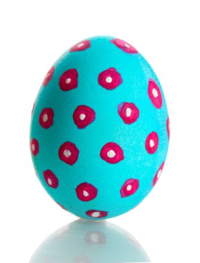 Blue Easter Egg isolated on white clipart