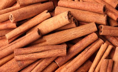 Cinnamon sticks closeup clipart