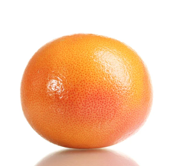 Целый грейпфрут, изолированный на белом — стоковое фото