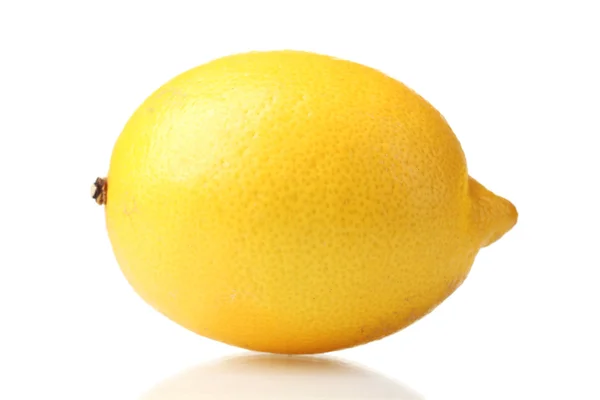 Limón maduro aislado en blanco — Foto de Stock