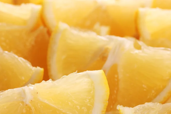 stock image Freshly sliced lemons closeup