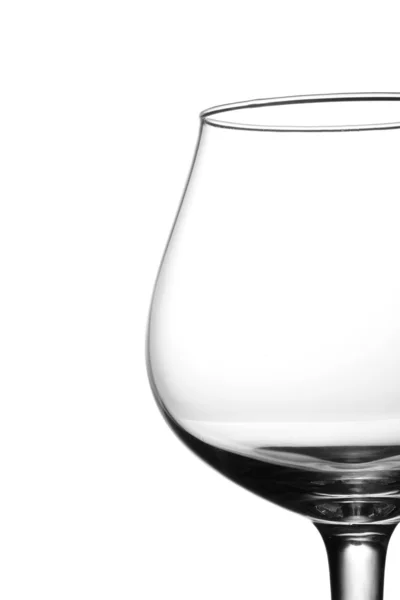 stock image Empty glasses isolated on white