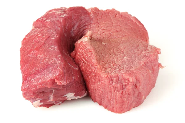 Surowe mięso izolowane na białym — Zdjęcie stockowe
