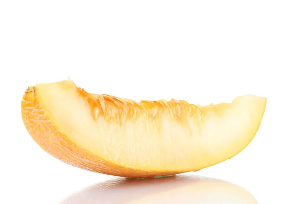 Skiva melon isolerad på vit — Stockfoto