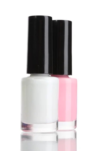 Two nail polish isolated on white — Stock Photo, Image
