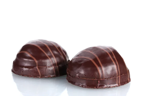 Chocolate Cookie isoliert auf weiß — Stockfoto