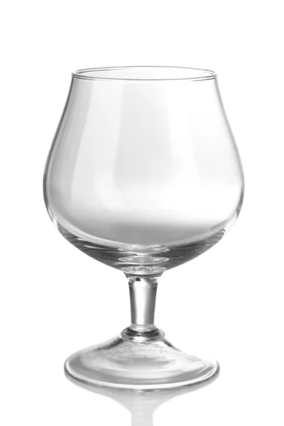 Prázdná sklenice izolovaných na bílém — Stock fotografie