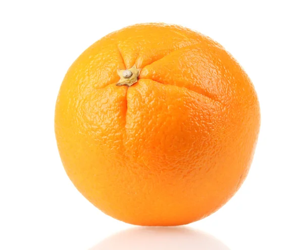 Mogen orange isolerad på vitt — Stockfoto