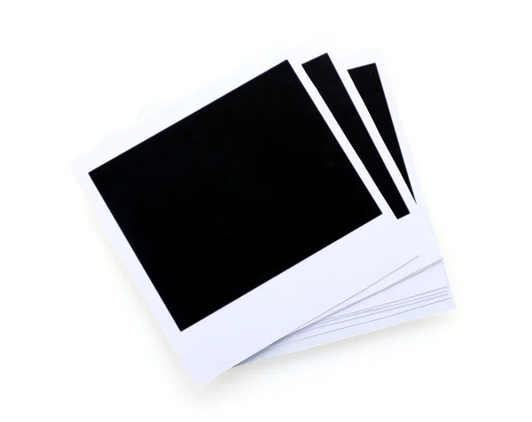 Papeles fotográficos aislados en blanco — Foto de Stock