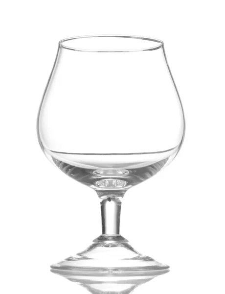Empty glasses isolated on white — Stock Photo, Image