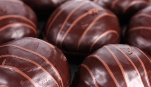 Шоколадное печенье крупным планом — стоковое фото
