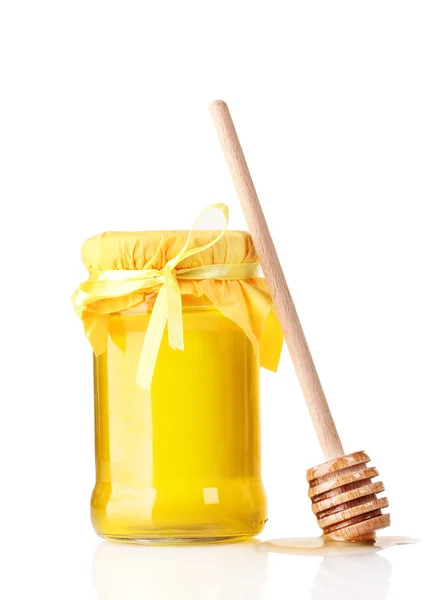 Honung isolerad på vitt — Stockfoto