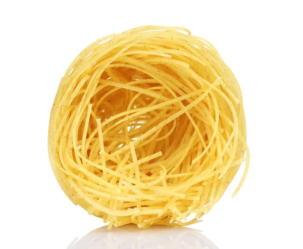 Tasty noodles isolated on white — Stock Photo, Image