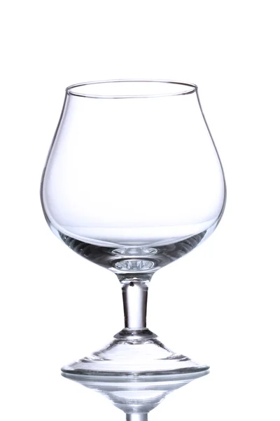 stock image Empty glasses isolated on white