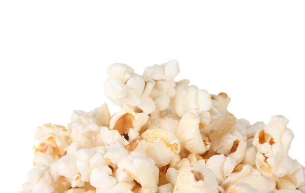 Popcorn isoliert auf weiß — Stockfoto
