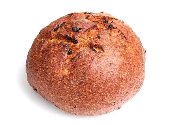 Νόστιμα γύρο ψωμί σίκαλης που απομονώνονται σε λευκό — Φωτογραφία Αρχείου