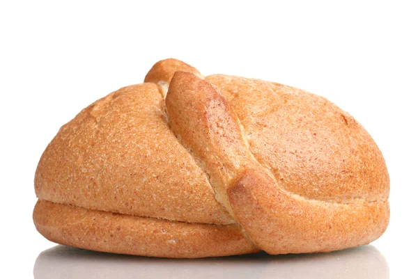 Finom fehér kenyér elszigetelt fehér — Stock Fotó