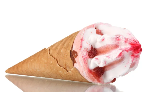 아이스 크림 경적 흰색 절연 — 스톡 사진
