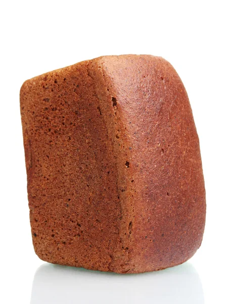 Enfes. çavdar ekmeği üzerine beyaz izole — Stok fotoğraf