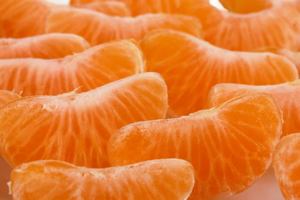 Closeup zralé oranžová mandarinka hřebíček — Stock fotografie