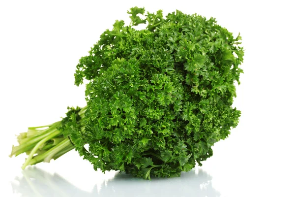 stock image Fresh bunch of parsley isolated on white