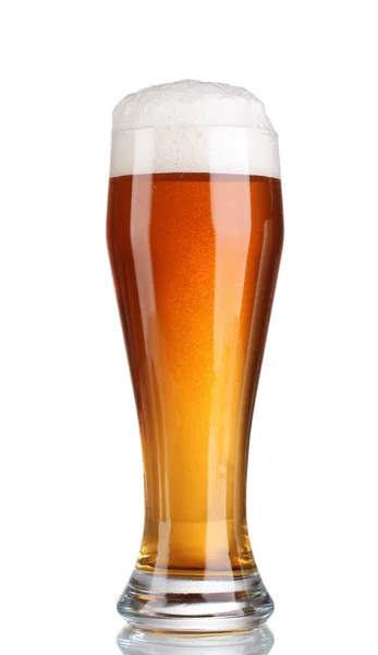 Bir dalam gelas diisolasi pada putih — Stok Foto