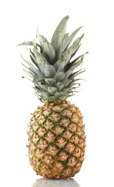 Beyaz üzerine izole edilmiş ananas