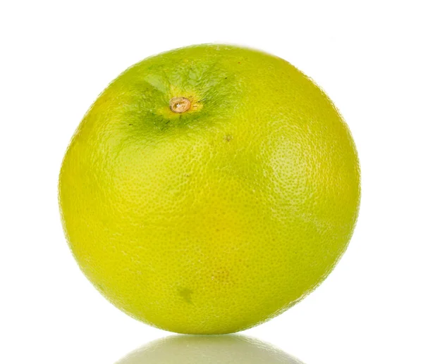 Pomelo verde aislado en blanco —  Fotos de Stock