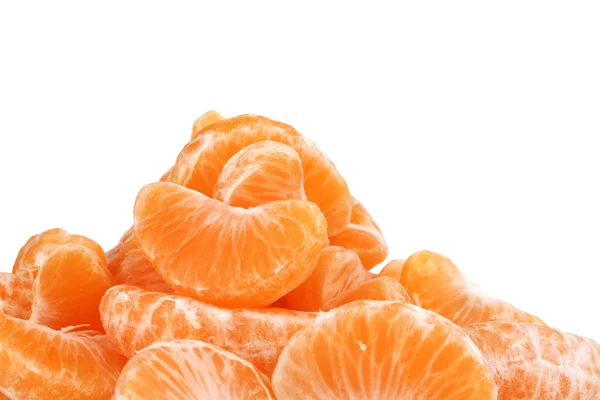 Ripe orange tangerine clove isolated on white — Stock Photo, Image