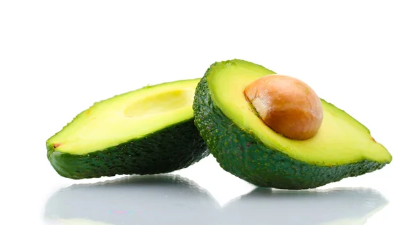 Avocado isoleret på hvid - Stock-foto