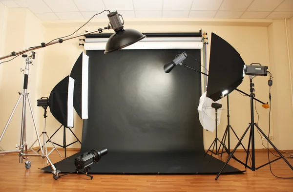 Interno di studio fotografico professionale — Foto Stock