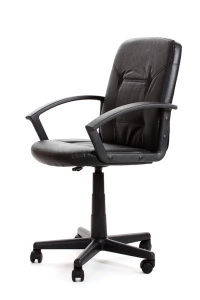 Black office chair isolated on white — Stock Photo, Image