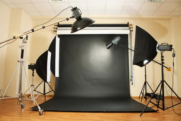 Interior do estúdio de fotografia profissional — Fotografia de Stock