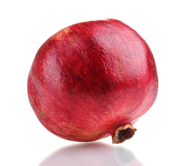 Ripe pomegranate fruit isolated on white — Stock Photo, Image