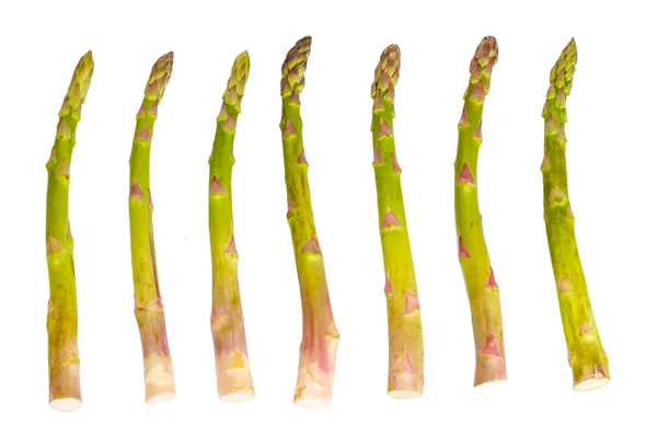 Stock image Delicious fresh asparagus isolated on white