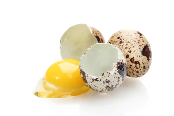 Quail eggs isilated on white — Stock Photo, Image