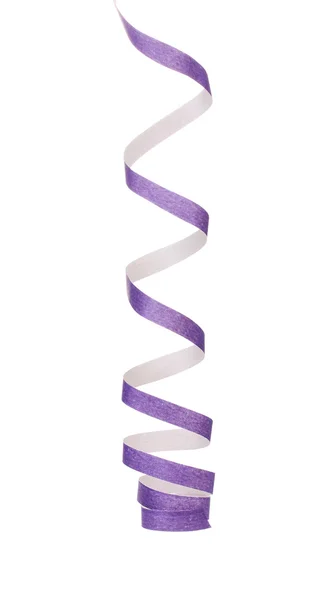 Serpentín púrpura aislado en blanco — Foto de Stock