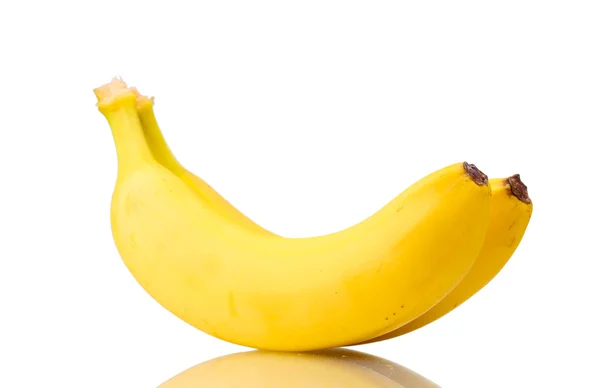 Two bananas isolated on white — Stock Photo, Image