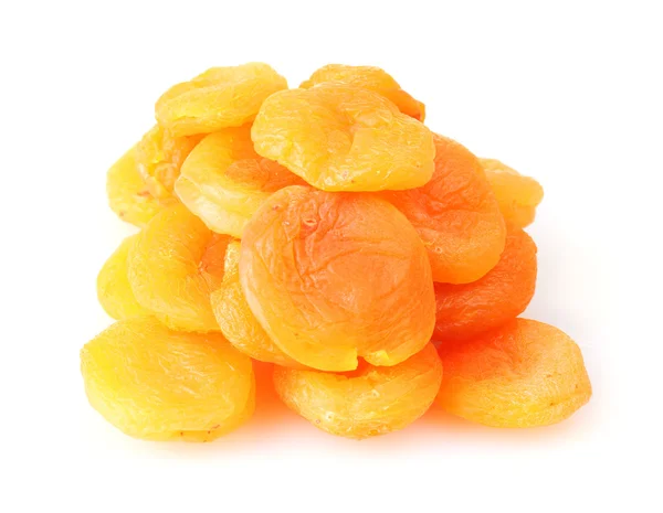 美味杏干上白色隔离 — 图库照片