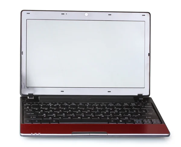 Novo laptop isolado no branco — Fotografia de Stock
