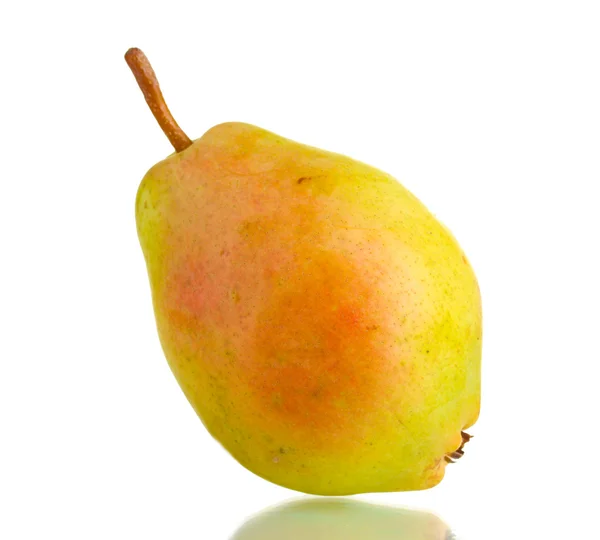 Beautiful ripe pear isolated on white — Stock Photo, Image