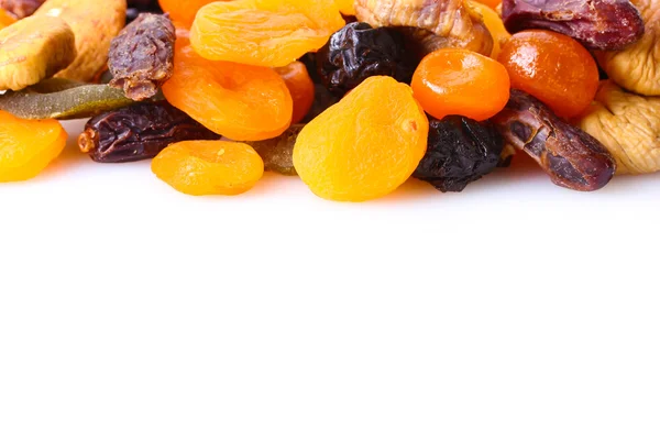stock image Dried fruits isolated on white