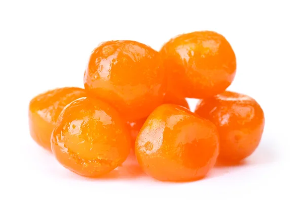 Getrocknete Mandarinen isoliert auf weiß — Stockfoto